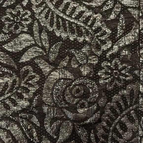 Banana Republic Womans Lightweight Jacket Blazer Brown Gold Sparkly 3/4 Sleeves - Picture 7 of 9